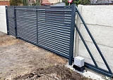 Горизонтальные откатные ворота для дачи